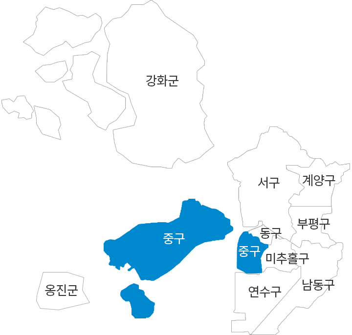 인천 안내 지도
