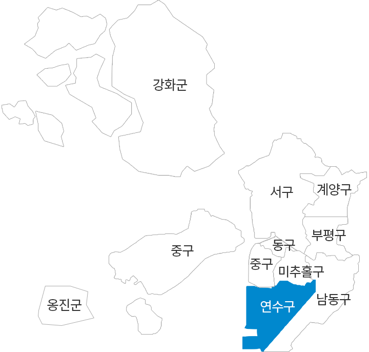 인천 안내 지도